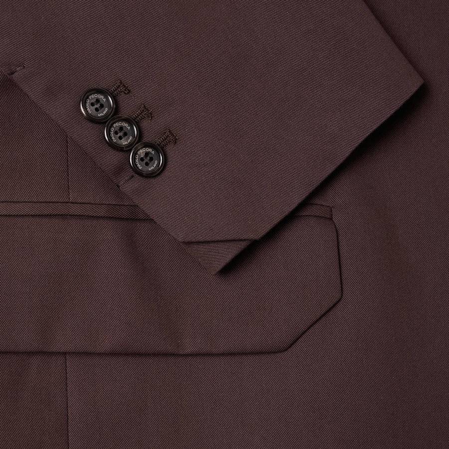 Paolo Pecora Blazer Monopetto in Cotone Fluido - Ebano Qualità
