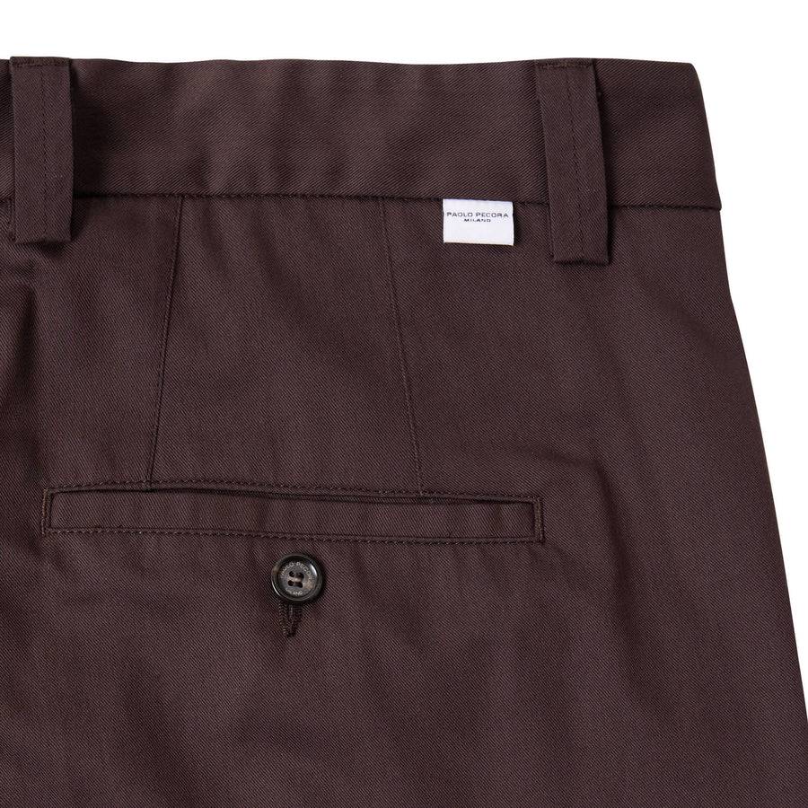 Paolo Pecora Chino Sartoriale Relaxed - Ebano Promozione