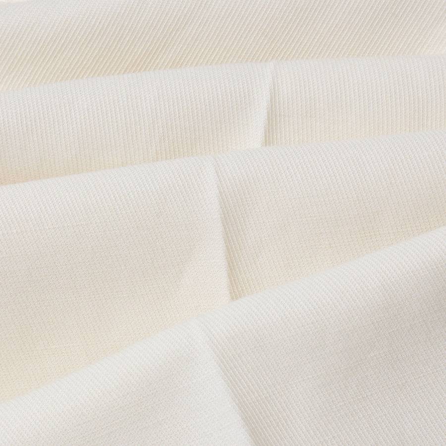 Paolo Pecora Bermuda Sartoriale in Tela di Cotone Lino - Bianco Pezzi Unici