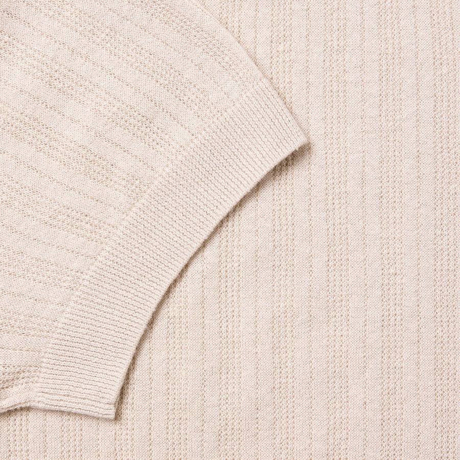 Paolo Pecora Maglia in Lino Cotone Extrafine - Sabbia Soddisfazione Garantita