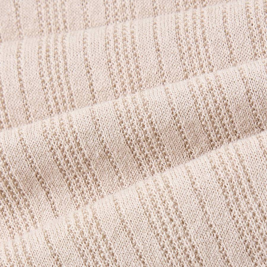 Paolo Pecora Maglia in Lino Cotone Extrafine - Sabbia Soddisfazione Garantita