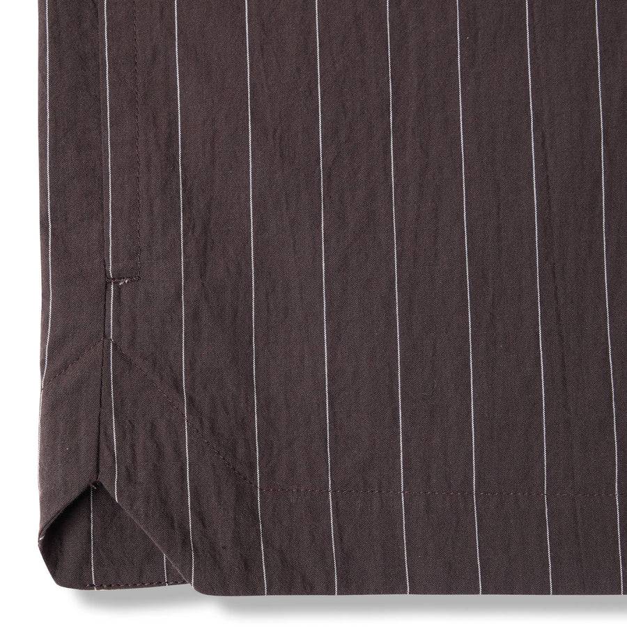 Paolo Pecora Overshirt Seersucker Gessato - Ebano Offerta