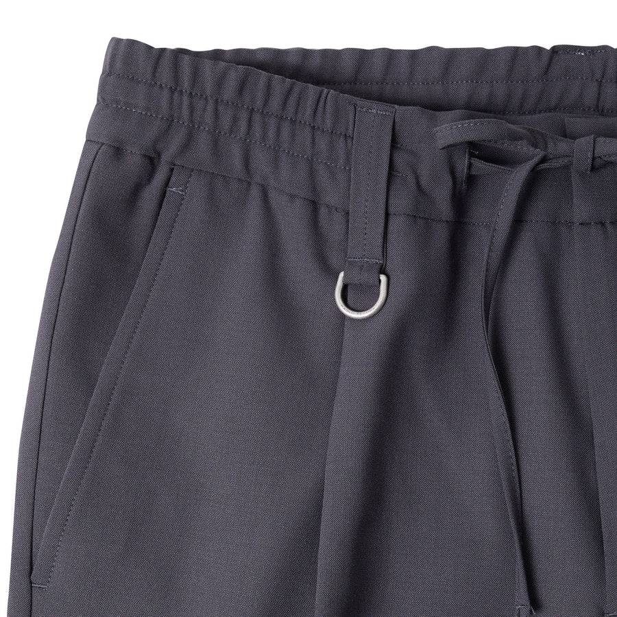Paolo Pecora Pantalone in Fresco Lana - Grigio Antracite Saldi