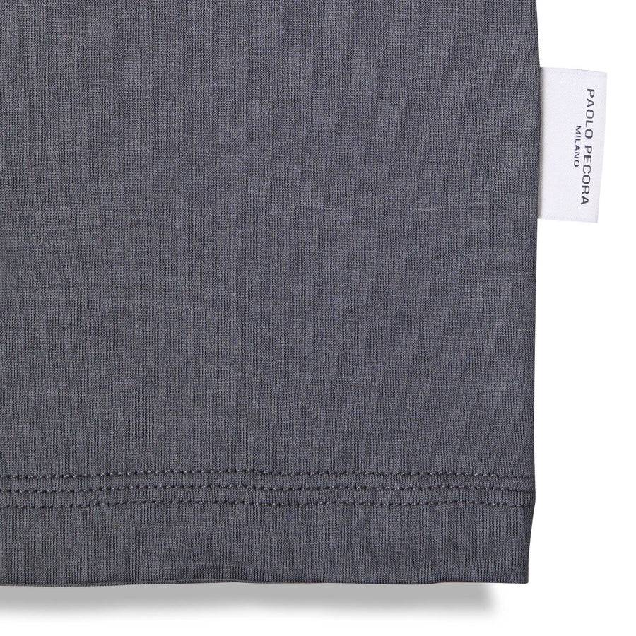 Paolo Pecora T-Shirt in Jersey Lucido - Antracite Offerte