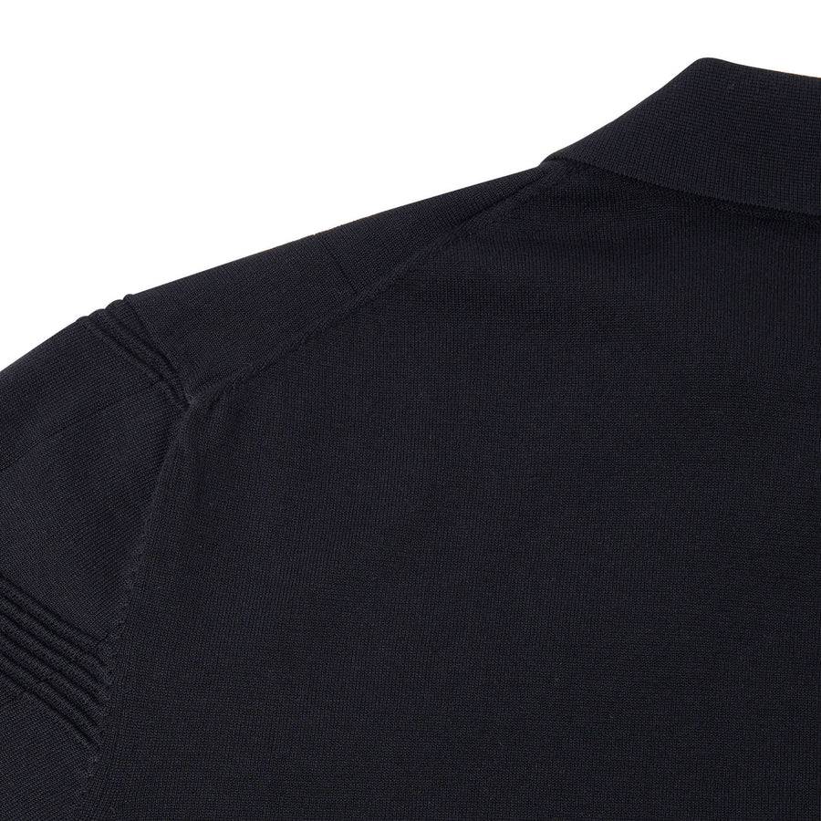 Paolo Pecora Maglia in Cotone Crepe Extrafine - Nero Vendita