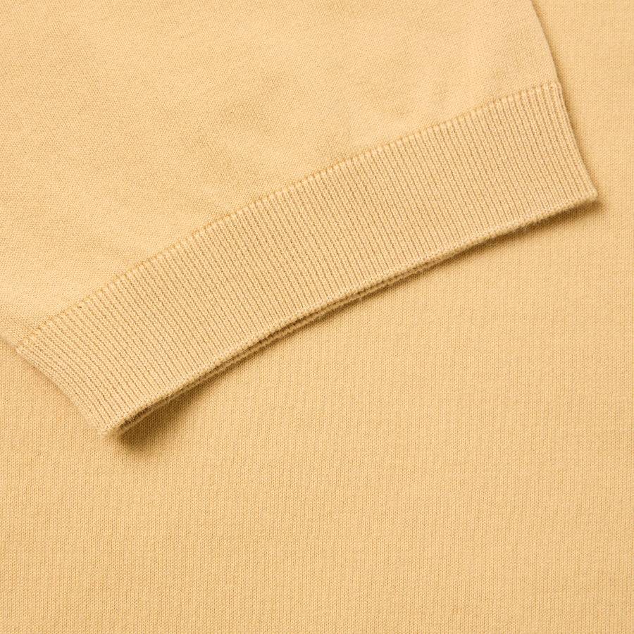 Paolo Pecora Maglia Girocollo in Puro Cotone Extrafine - Curry Qualità Garantita