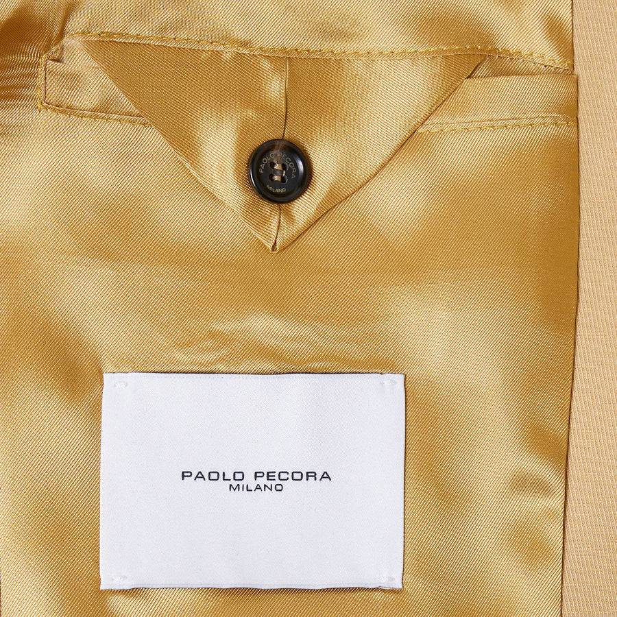Paolo Pecora Giacca in Tela di Cotone Lino - Curry Negozi Online