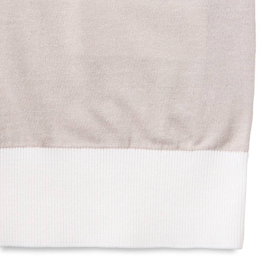 Paolo Pecora Maglia in Seta Cotone Extrafine - Eleganza Sabbia Shopping Online