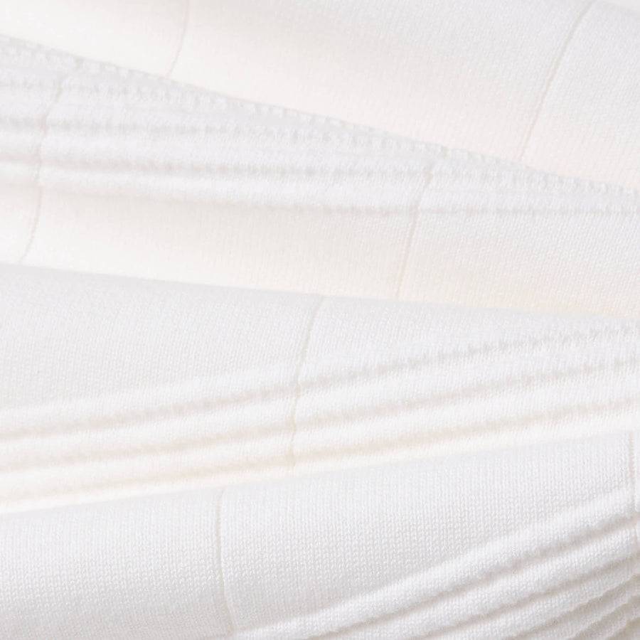 Paolo Pecora Maglia in Cotone Crepe Extrafine - Bianco Motivo Diagonale Convenienza