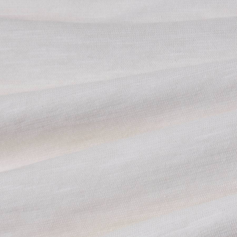 Paolo Pecora T-shirt Jersey Cotone Lino - Bianca Sconto