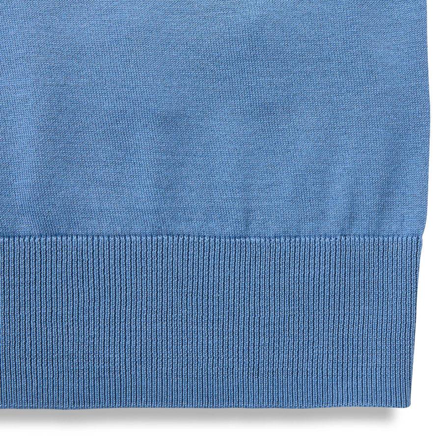 Paolo Pecora Polo in Seta Cotone Extrafine - Azzurro Polvere Offerta