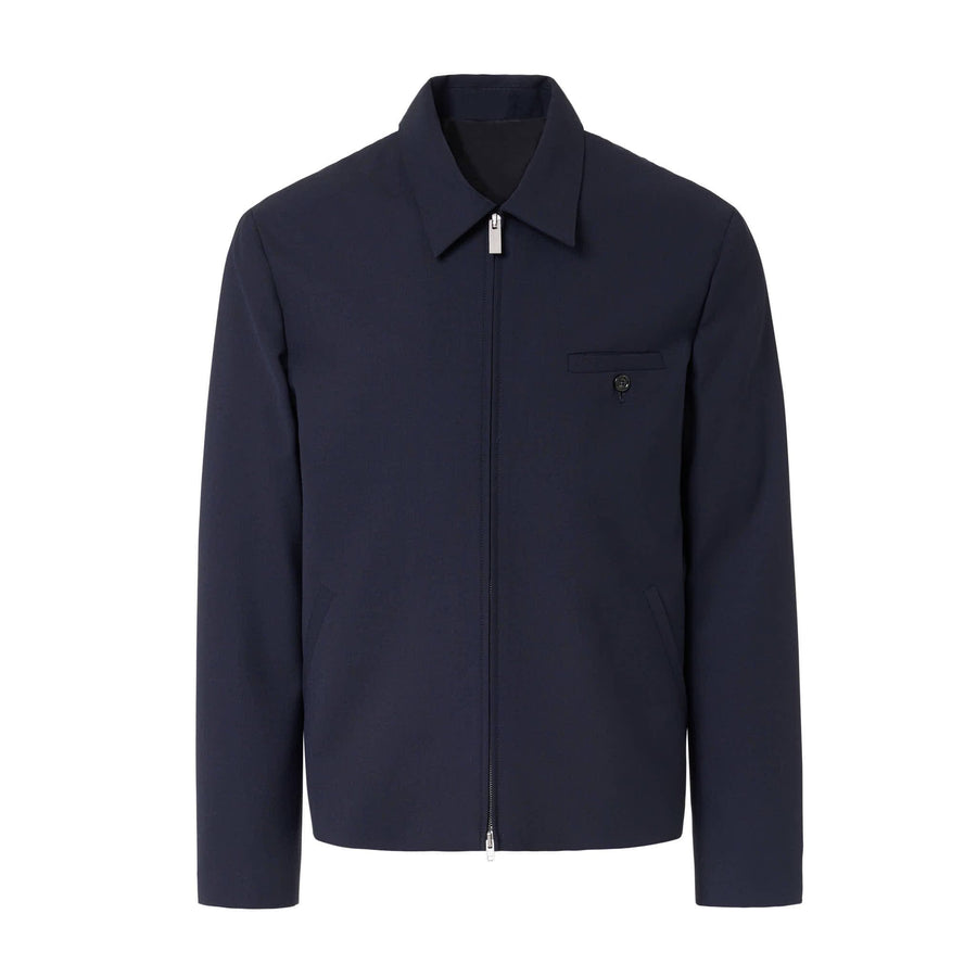 Paolo Pecora Giacca in Fresco Lana - Blu Navy Economico