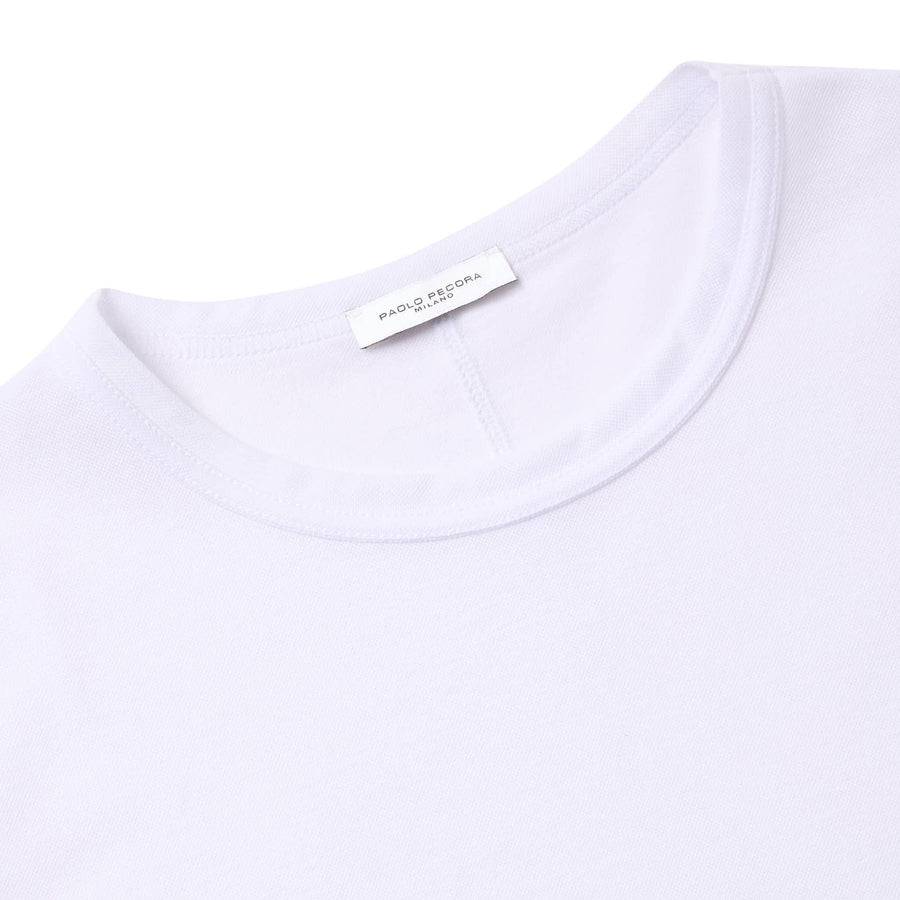 Paolo Pecora T-Shirt in Piquet Extrafine - Bianca Online