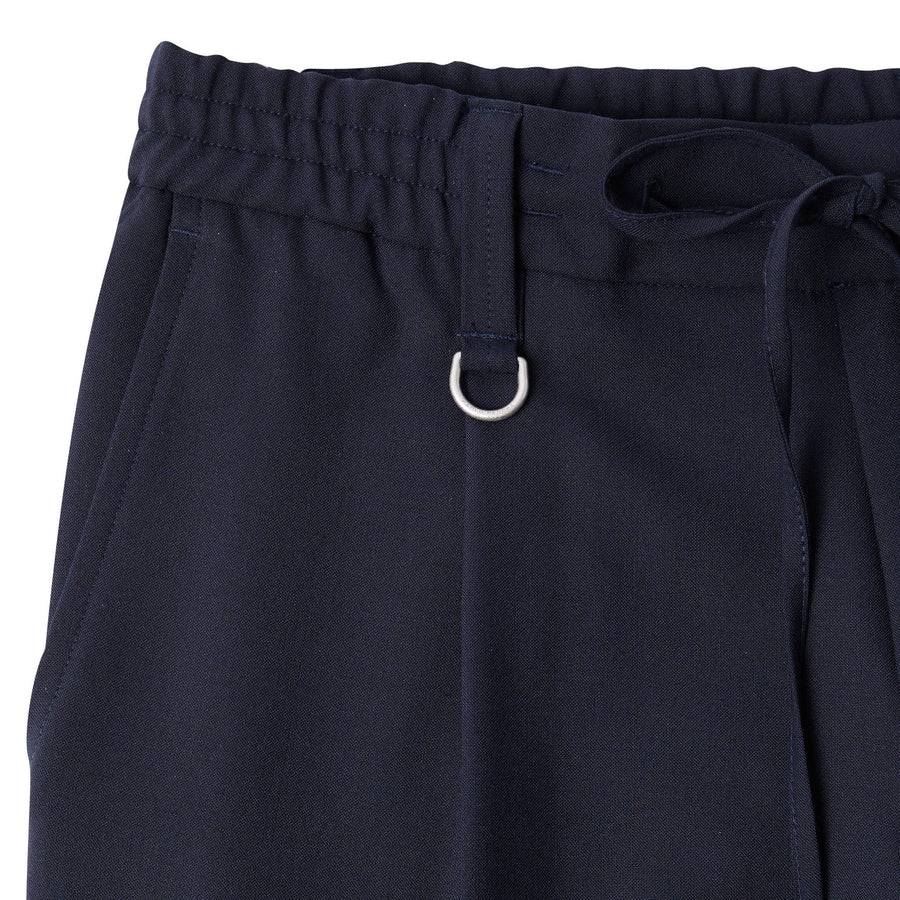 Paolo Pecora Pantaloni in Fresco Lana - Blu Navy Saldi