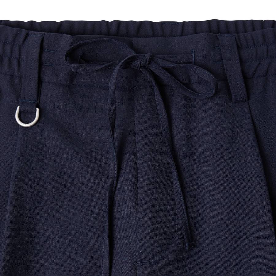 Paolo Pecora Pantaloni in Fresco Lana - Blu Navy Saldi