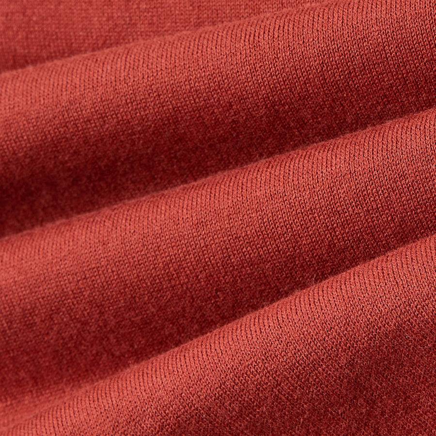 Paolo Pecora Polo Manica Corta in Puro Cotone Extrafine - Rosso Granata Offerte