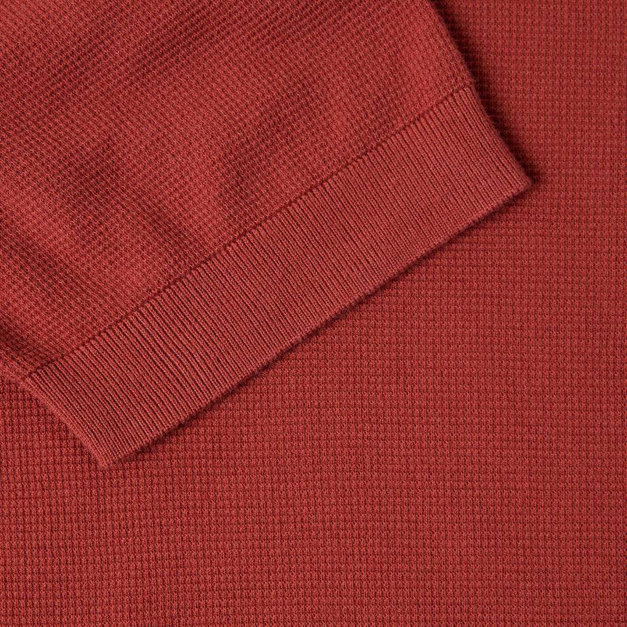 Paolo Pecora Maglia Puro Cotone Extrafine - Rosso Granata Vendita Calda
