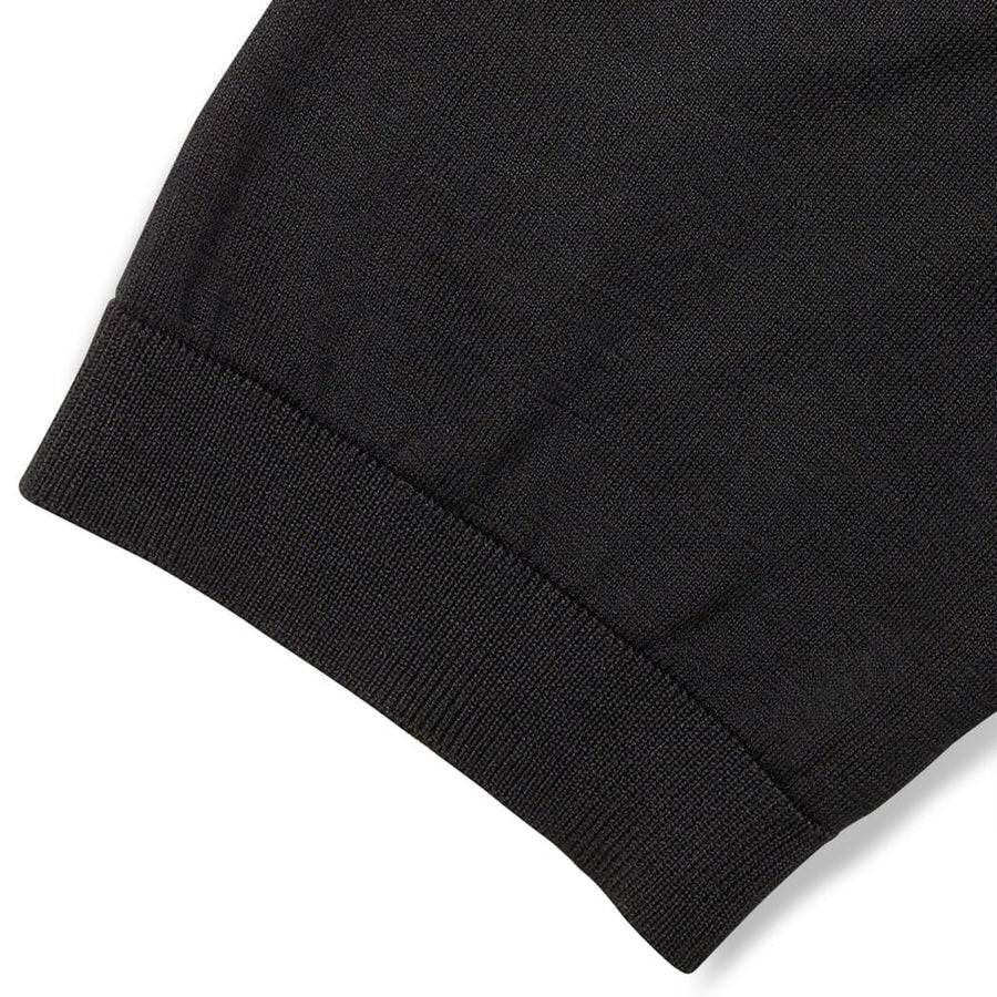 Paolo Pecora Polo in Maglia Nera di Seta Cotone Extrafine I Più Venduti