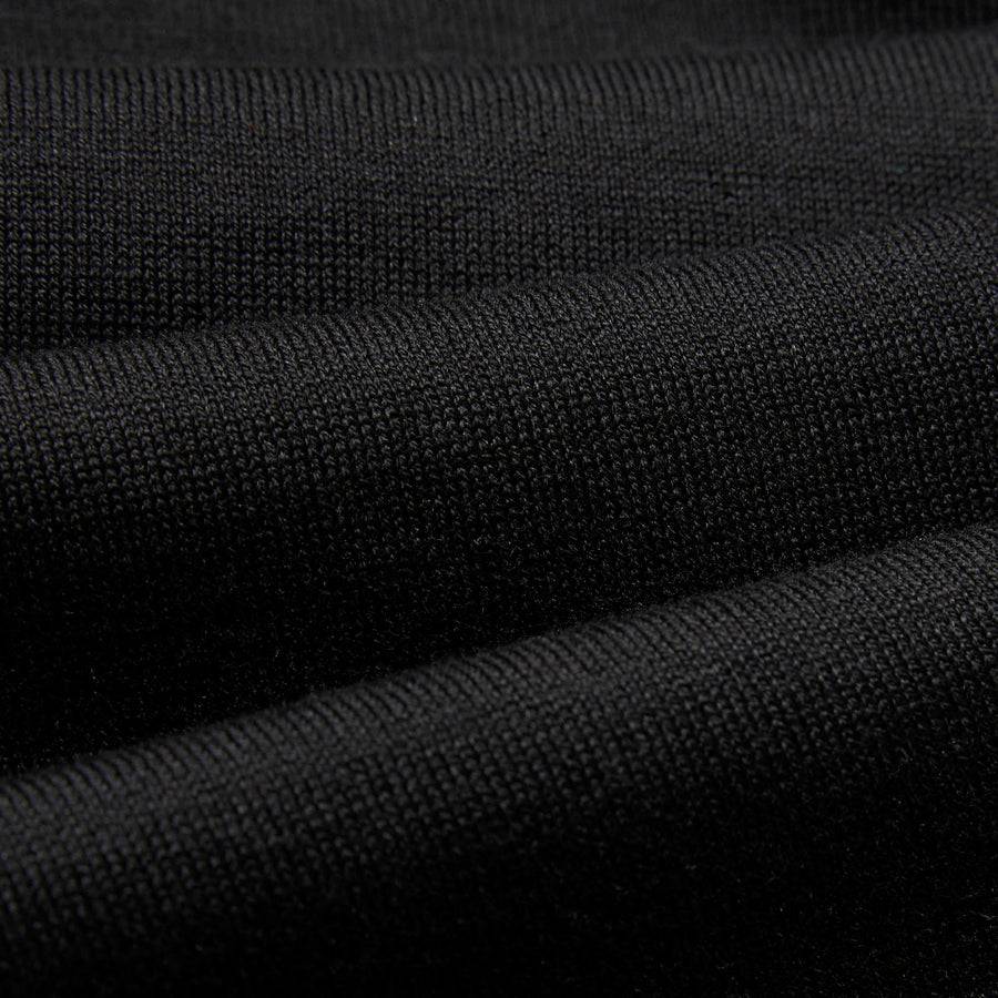 Paolo Pecora Polo in Maglia Nera di Seta Cotone Extrafine I Più Venduti