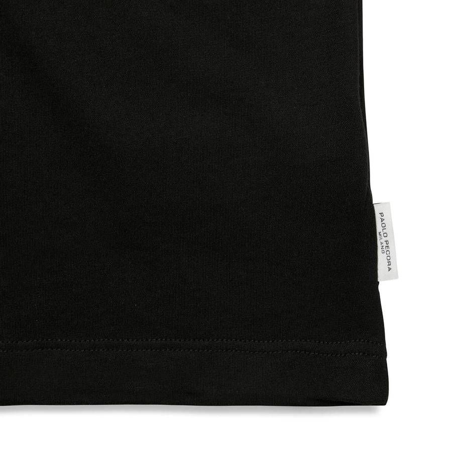 Paolo Pecora T-shirt in Jersey Nero "Vibes" by Pietro Terzini Negozio
