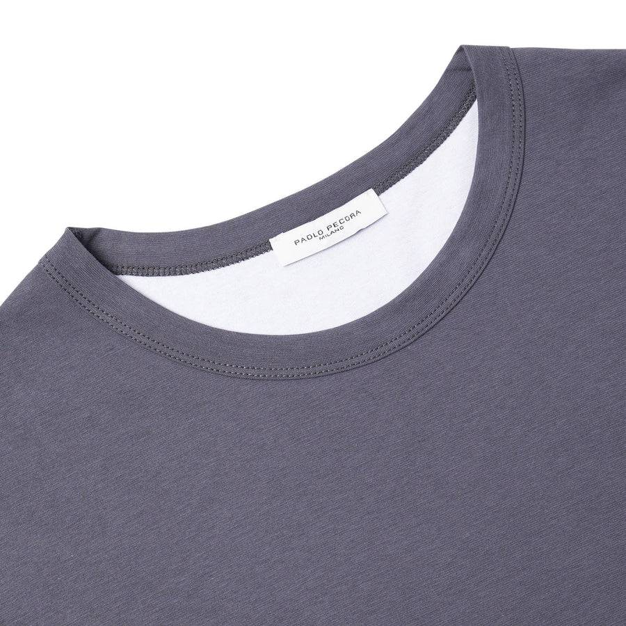 Paolo Pecora T-Shirt in Jersey Extrafine - Grigio Antracite 2025