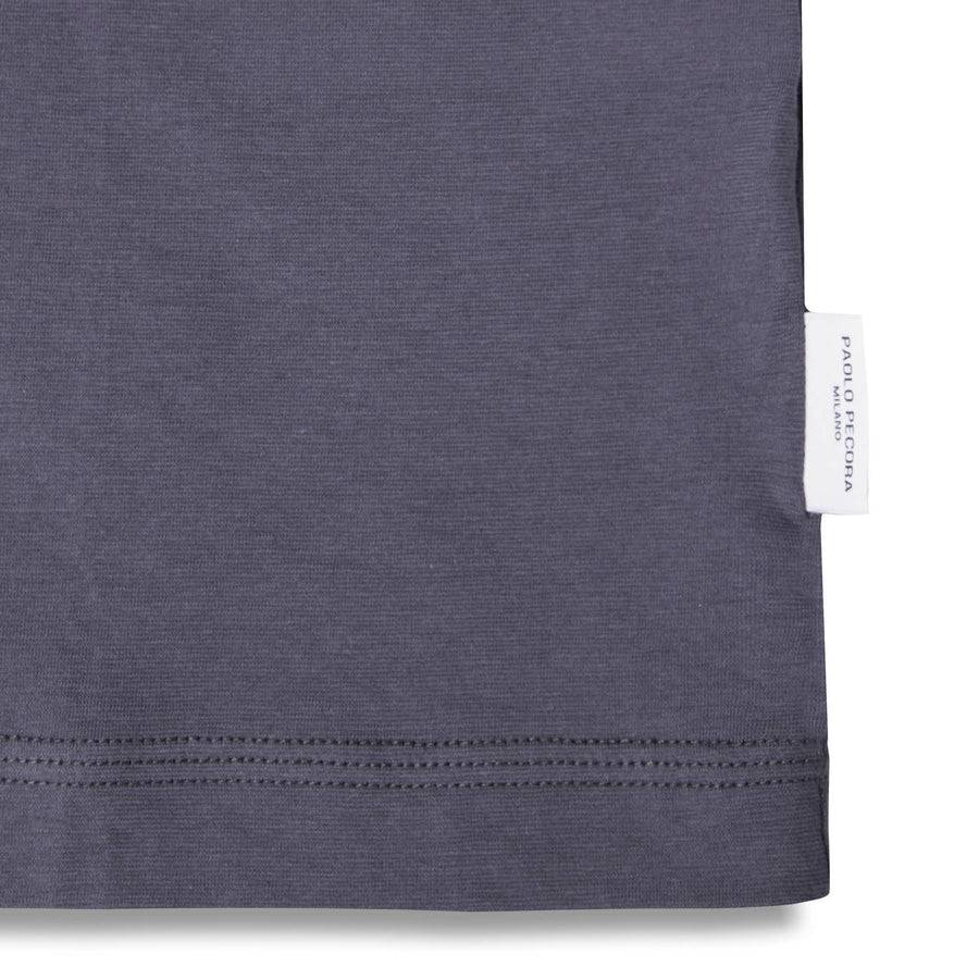 Paolo Pecora T-Shirt in Jersey Extrafine - Grigio Antracite 2025