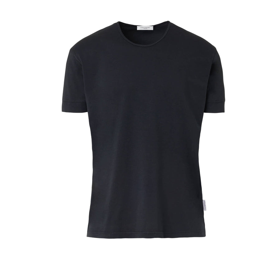 Paolo Pecora T-Shirt in Jersey Cotone - Nero In Linea
