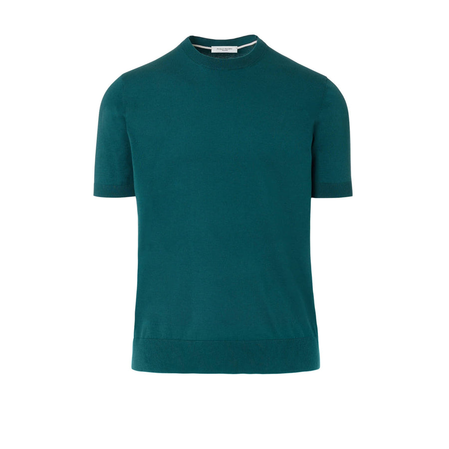 Paolo Pecora Maglia Puro Cotone Extrafine - Verde Qualità
