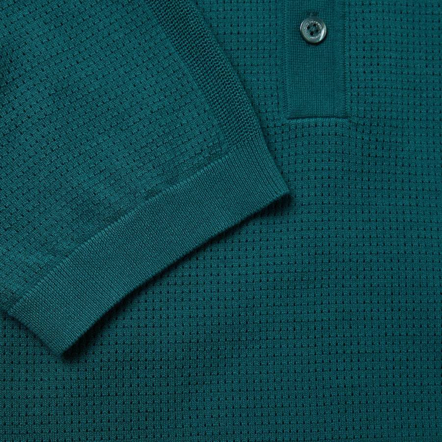 Paolo Pecora Maglia in Cotone Crepe Extrafine - Verde Malachite Vendita