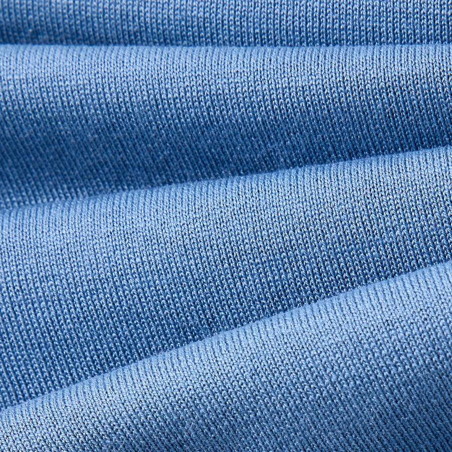 Paolo Pecora Polo Manica Corta in Seta Cotone Extrafine - Azzurro Polvere Spedizione Gratuita