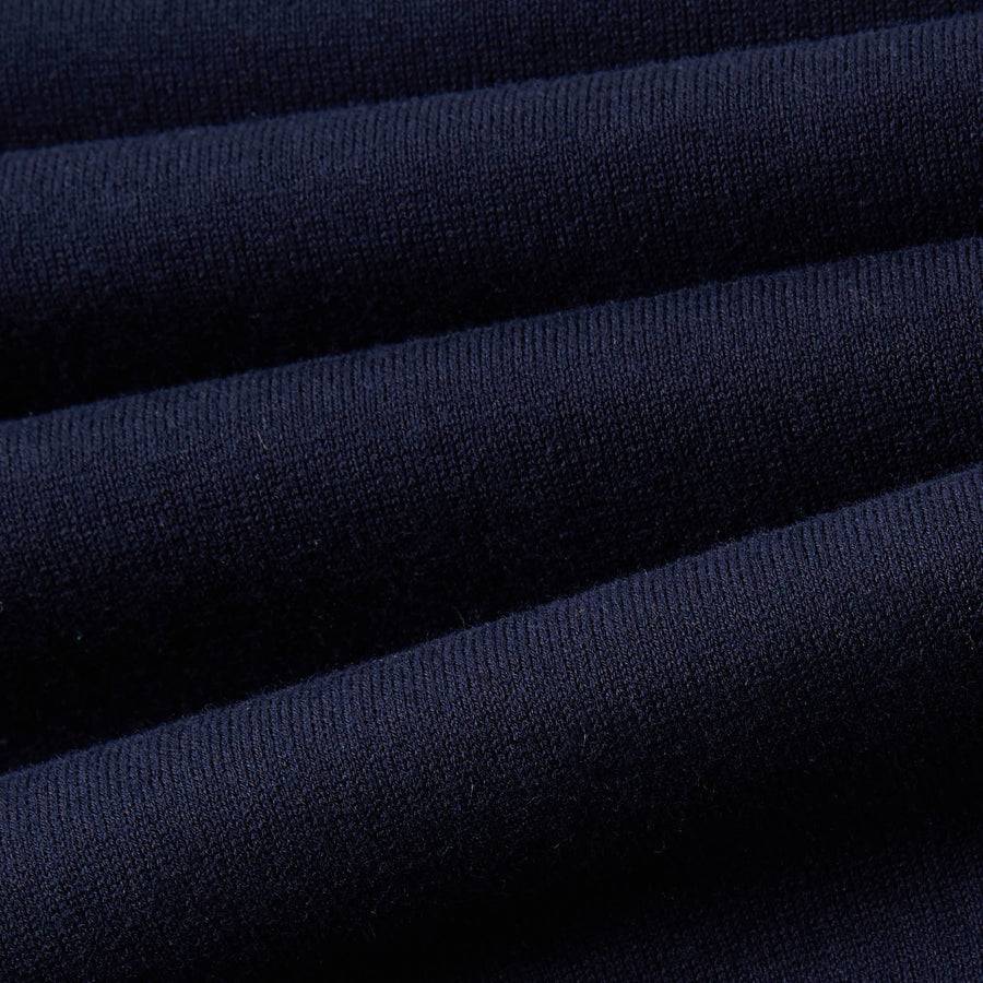 Paolo Pecora Polo Manica Corta in Cotone Extrafine - Blu Navy Qualità Garantita