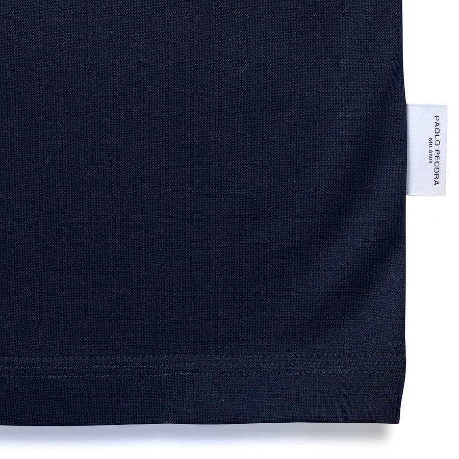Paolo Pecora T-Shirt in Jersey Lucido - Blu Navy Promozione Limitata