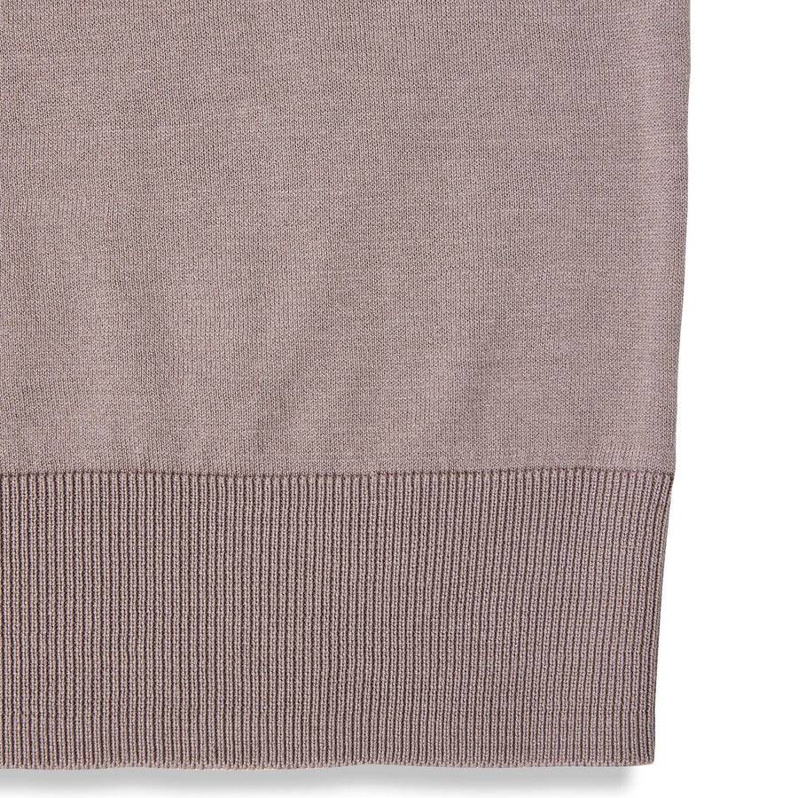Paolo Pecora Polo Manica Corta in Seta Cotone Extrafine - Tortora Shopping Online