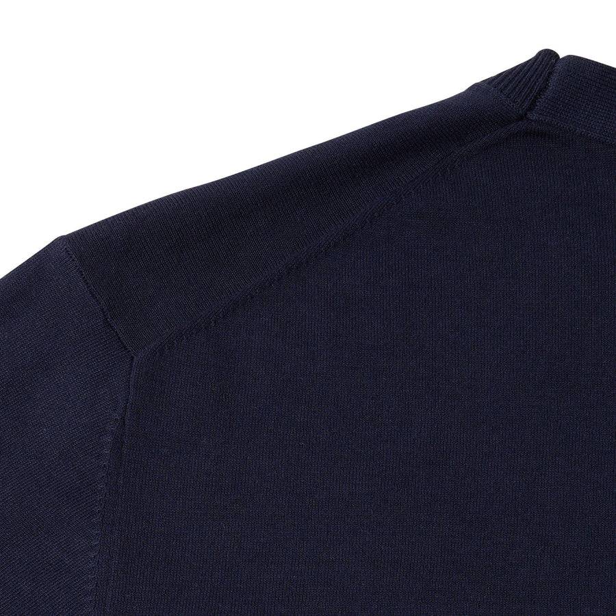 Paolo Pecora Maglia Manica Lunga in Puro Cotone Extrafine - Blu Affare Del Giorno