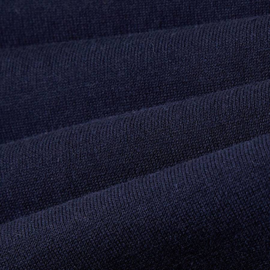 Paolo Pecora Maglia Manica Lunga in Puro Cotone Extrafine - Blu Affare Del Giorno