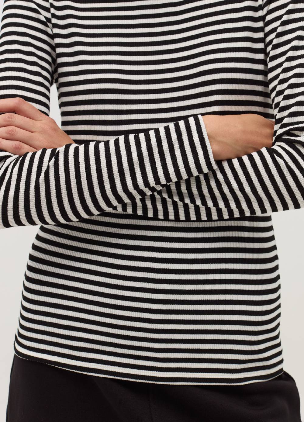 OVS T-shirt a righe mock neck Pezzi Unici