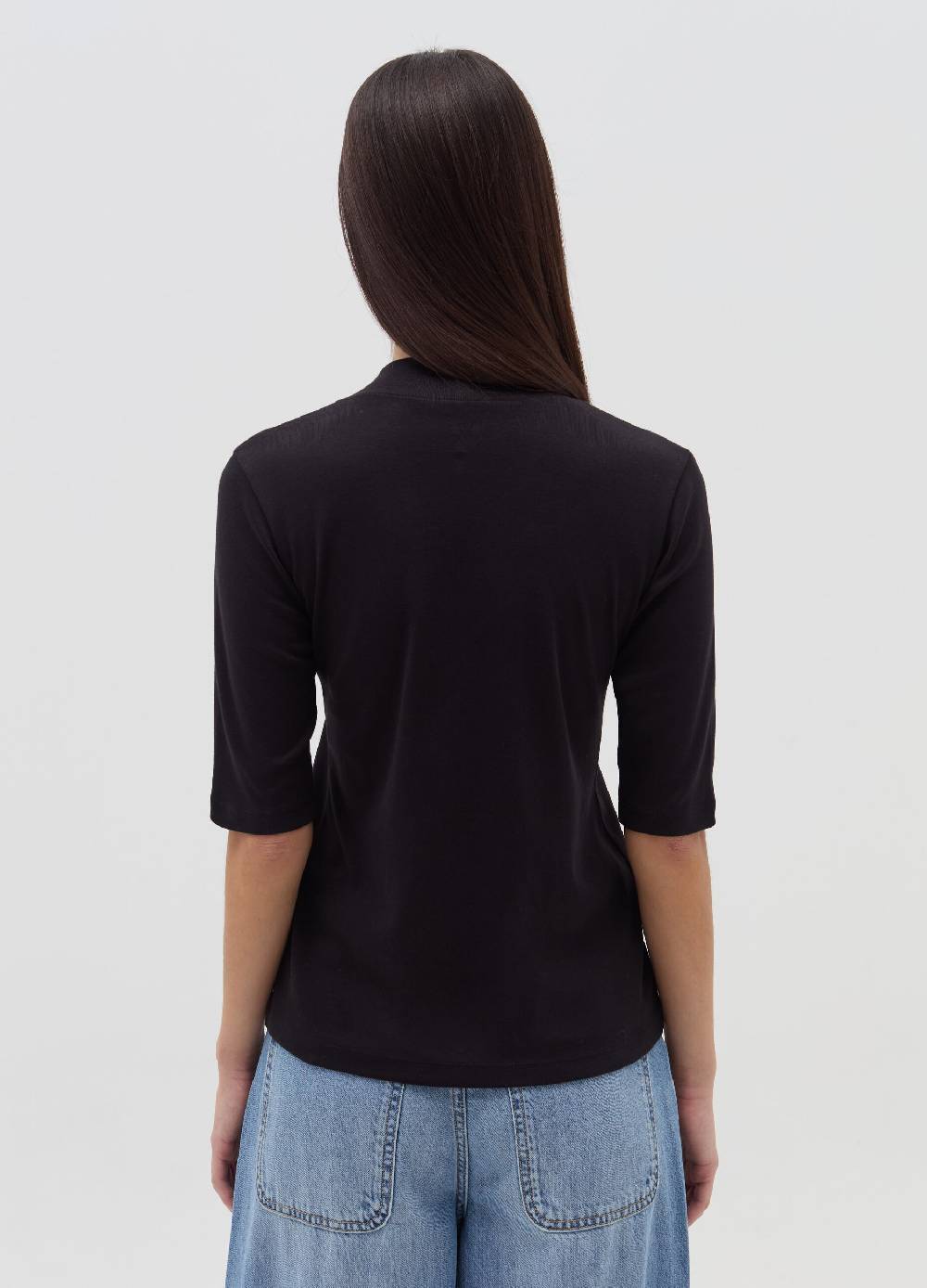 OVS T-shirt mock neck con maniche al gomito Shopping Online