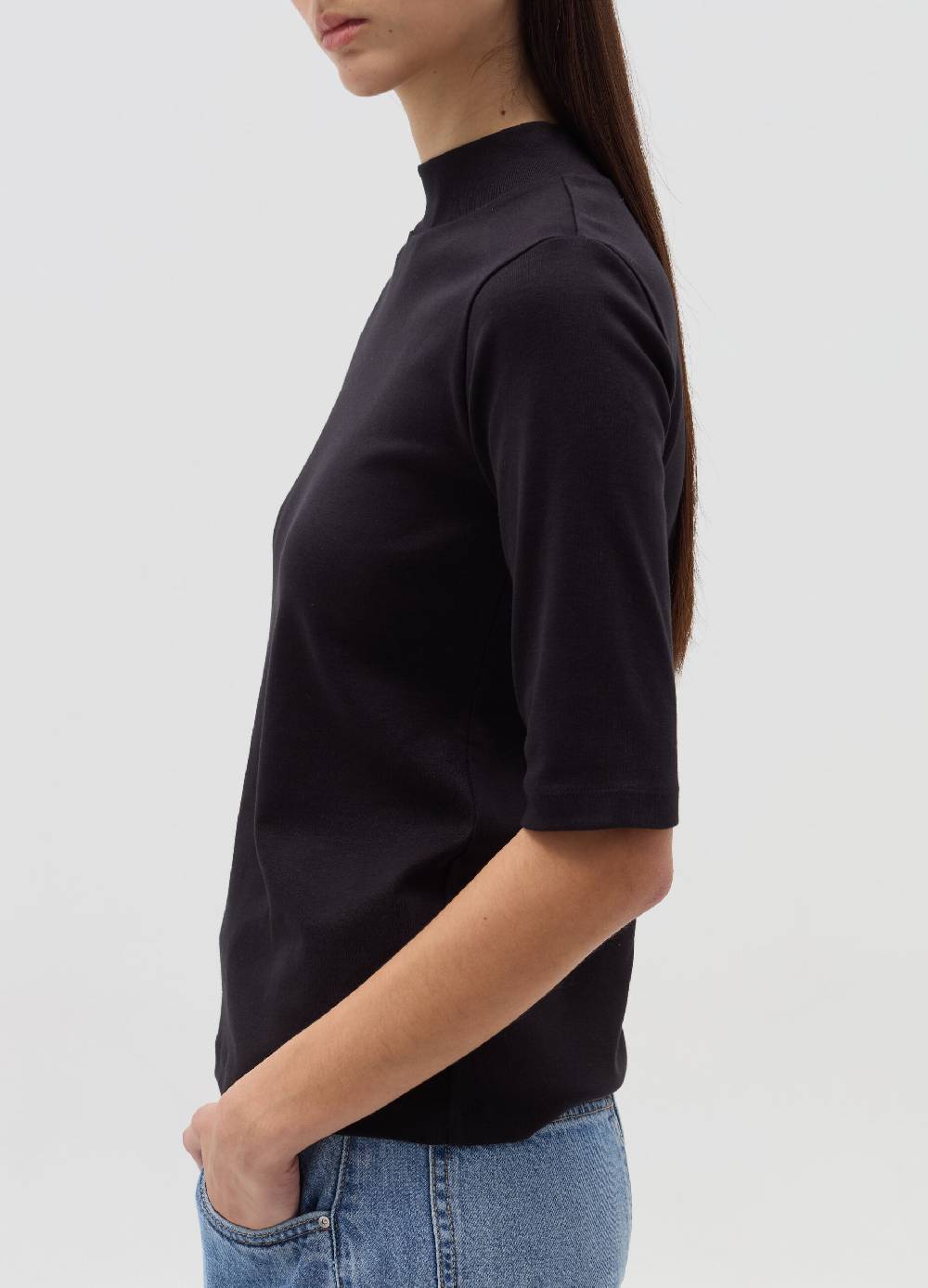 OVS T-shirt mock neck con maniche al gomito Shopping Online