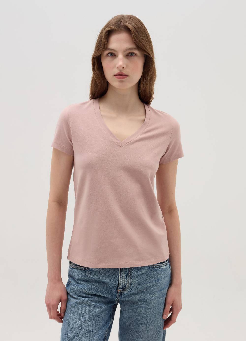 OVS T-shirt tinta unita con scollo a V Novità