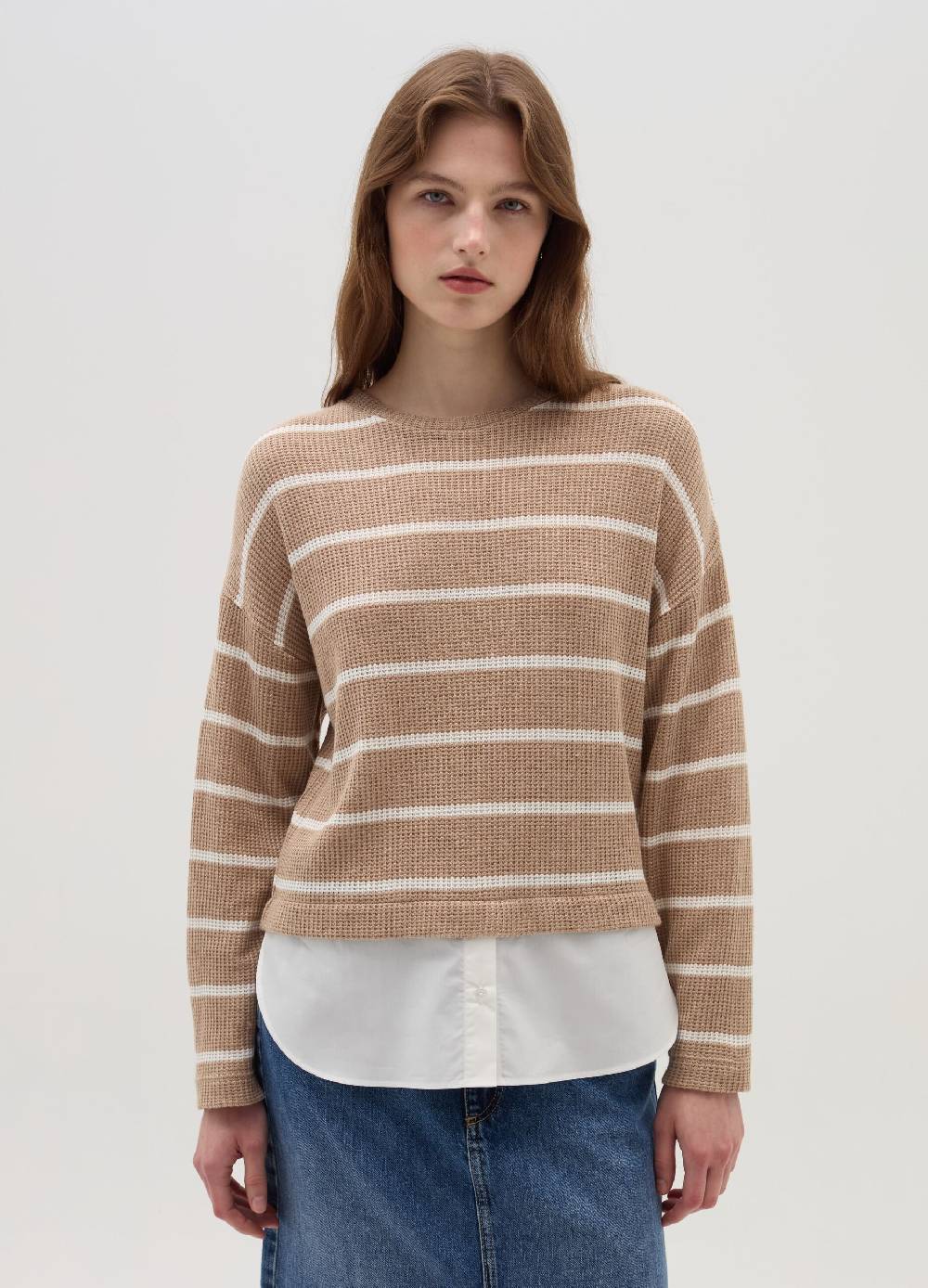 OVS T-shirt maniche lunghe con micro trama waffle Online