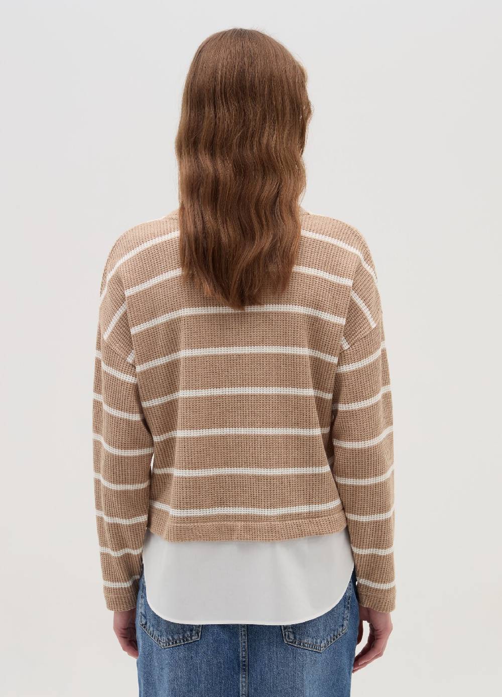OVS T-shirt maniche lunghe con micro trama waffle Online