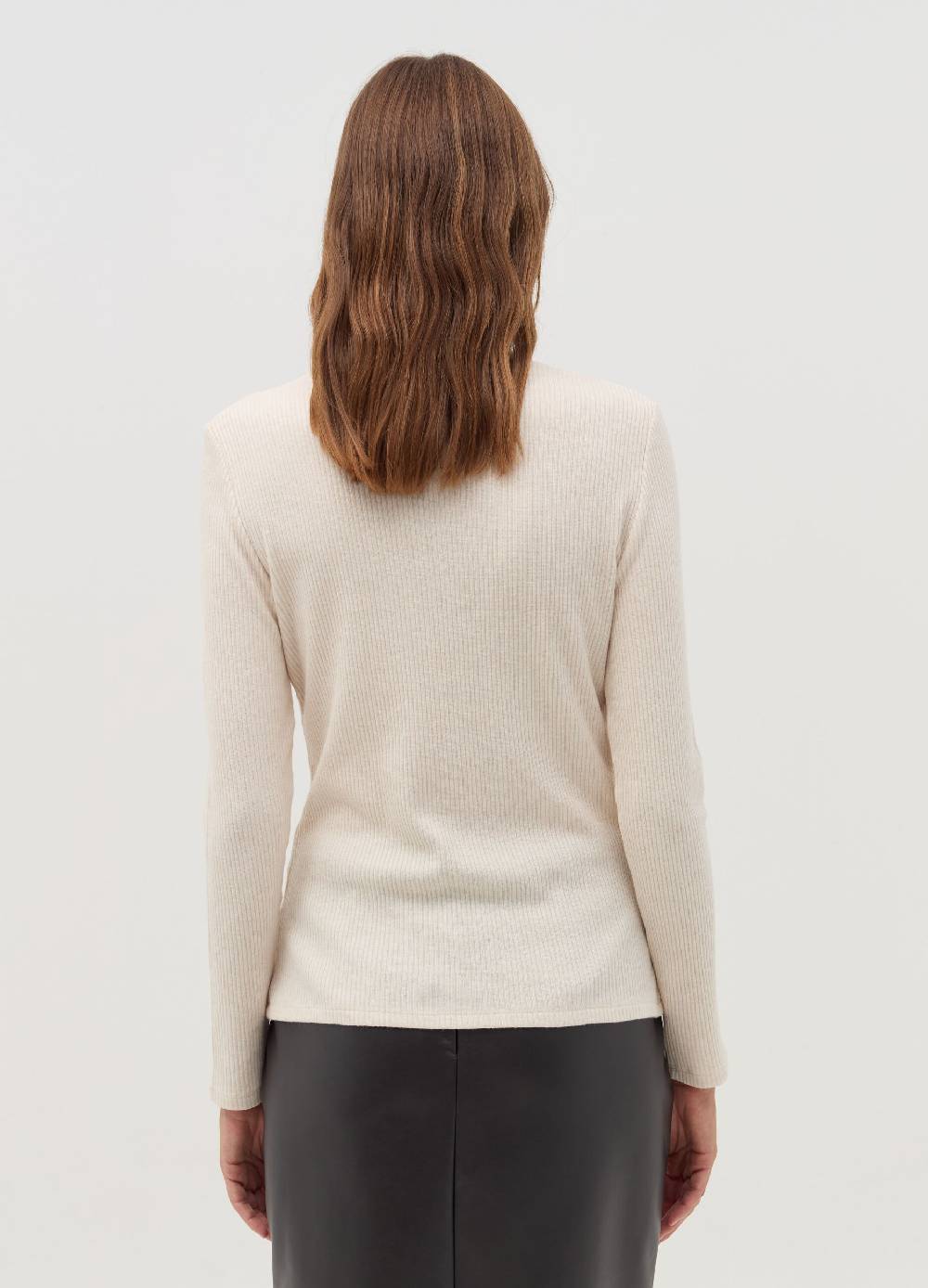 OVS T-shirt a costine con collo alto In Vendita