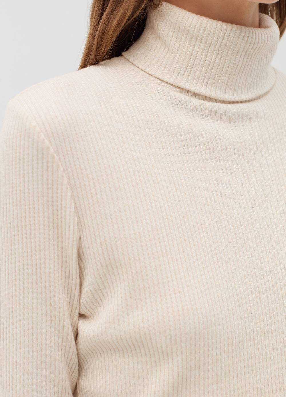 OVS T-shirt a costine con collo alto In Vendita