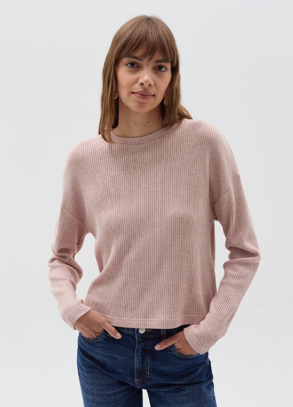 OVS Maglia a coste inglesi con lurex Saldi Di Fabbrica