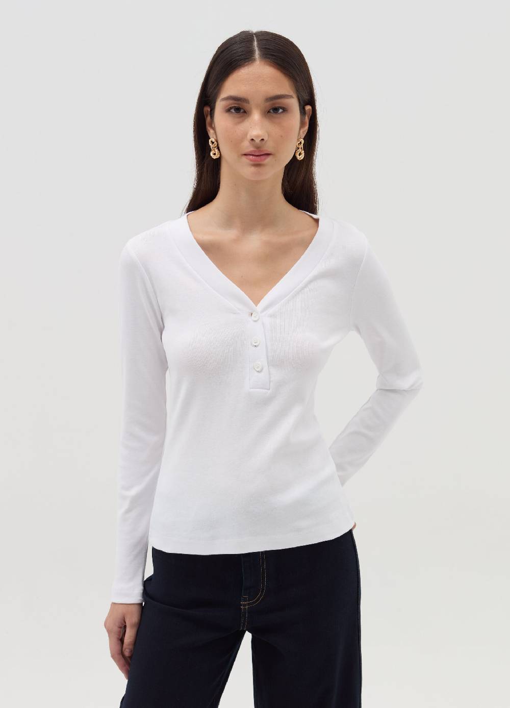 OVS T-shirt maniche lunghe scollo serafino Negozio