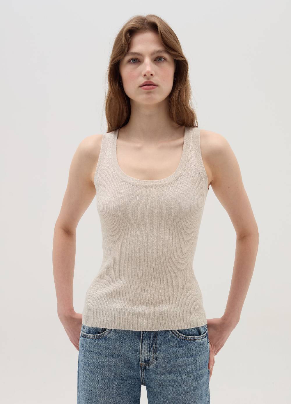 OVS Tank top a costine con lurex Moda