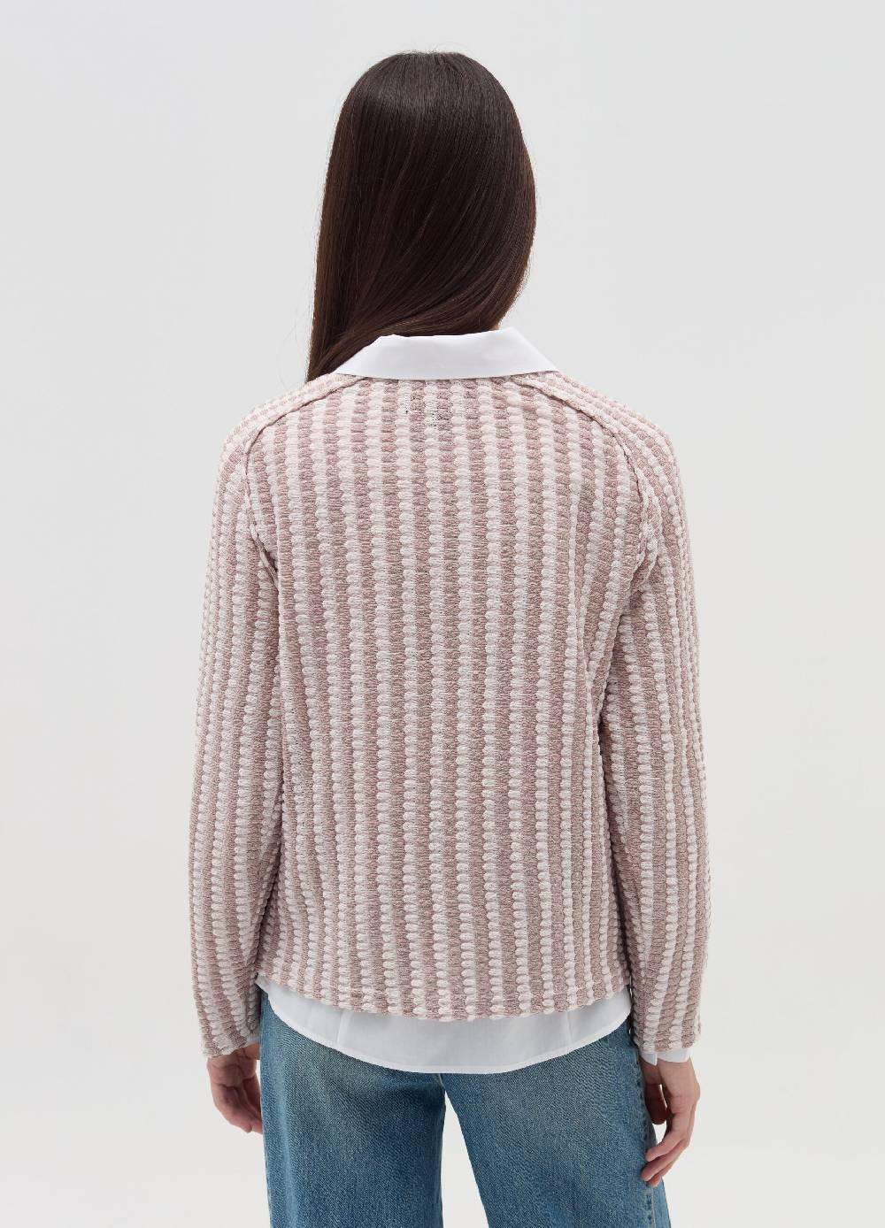 OVS T-shirt tricot con trama bicolore 2025