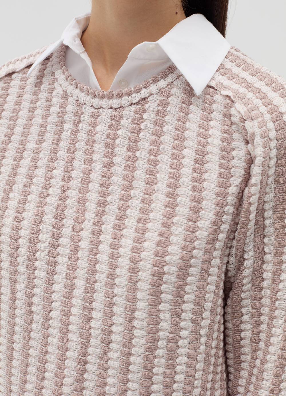 OVS T-shirt tricot con trama bicolore 2025