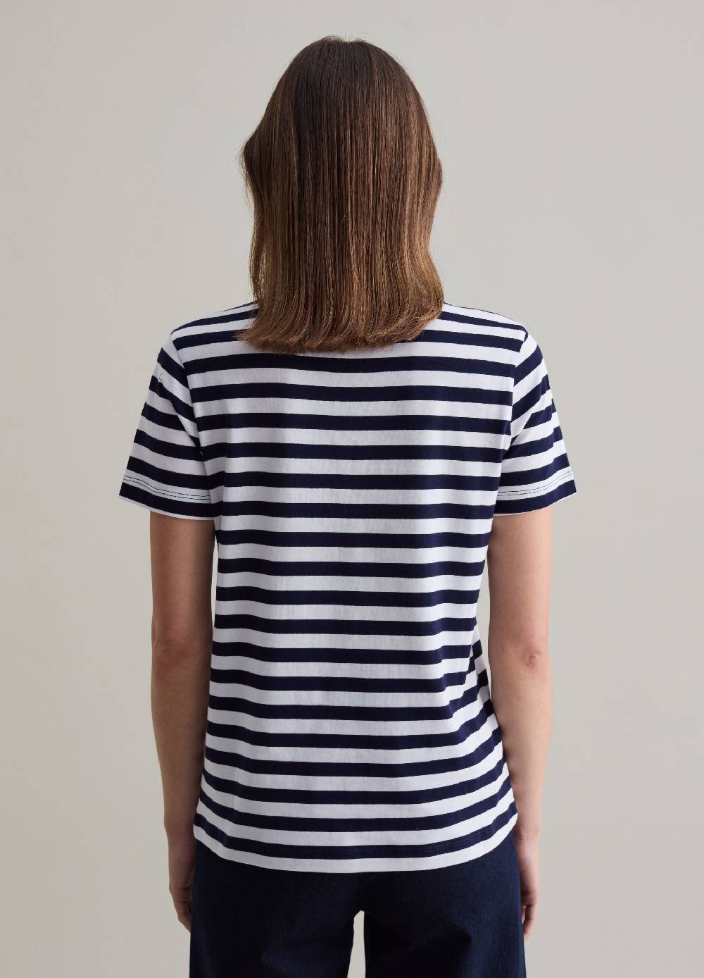 PIOMBO T-shirt in cotone Supima a righe Italy