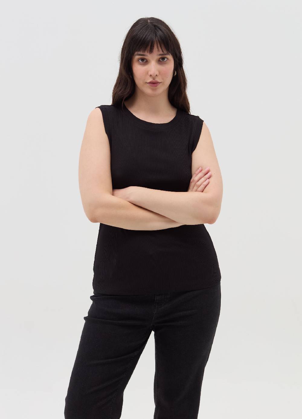 MYA Tank top a costine sottili Curvy Italia